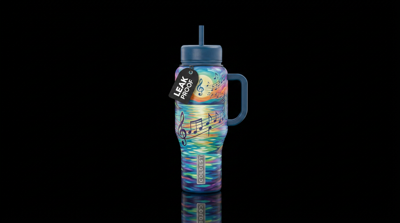 Lake Serenade water bottle design