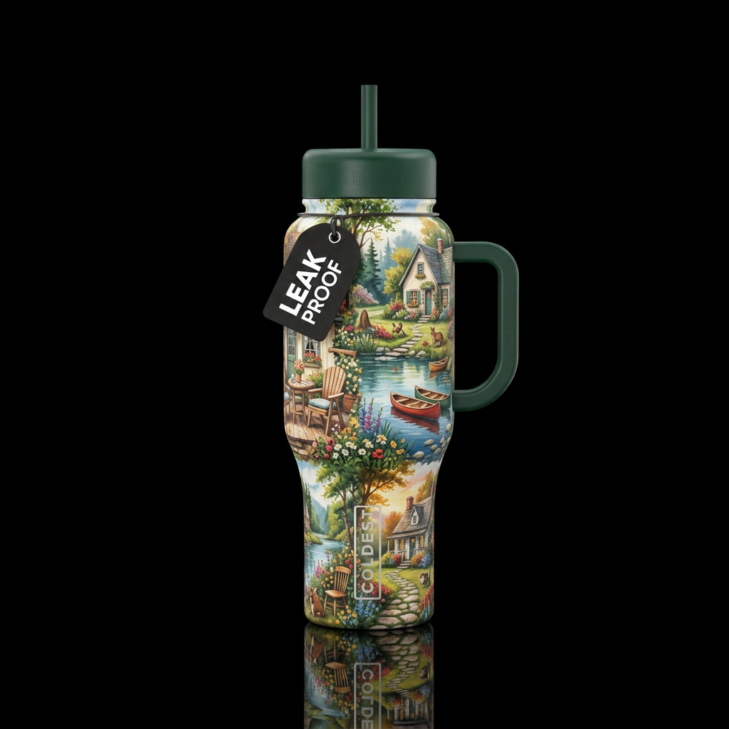 Cottage Life water bottle design