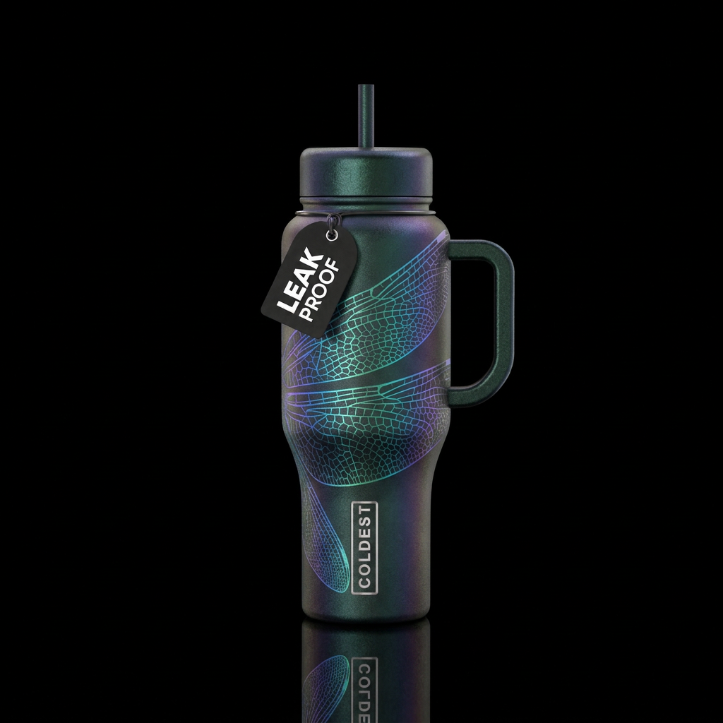 Dragonfly Wings water bottle design