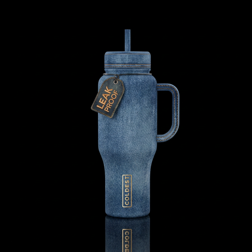 Forever in Blue Jeans water bottle design