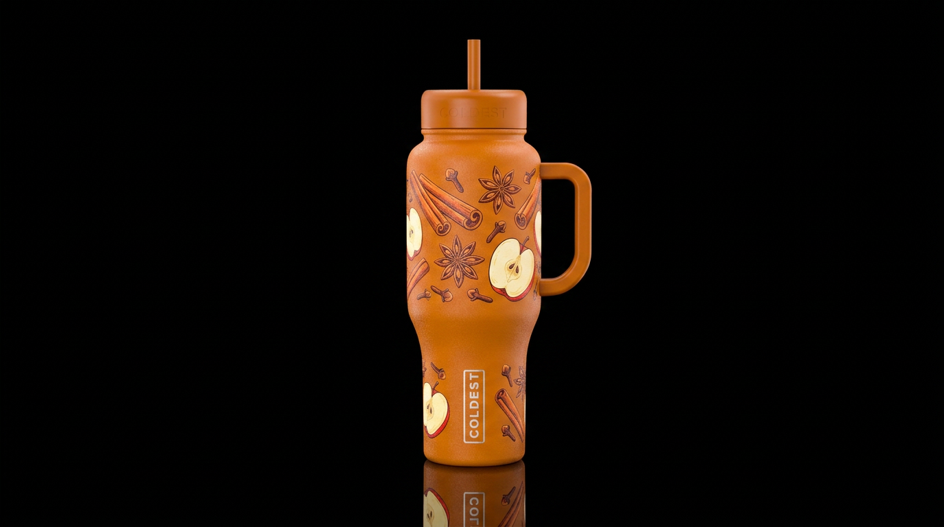 Hot Spiced Cider water bottle design