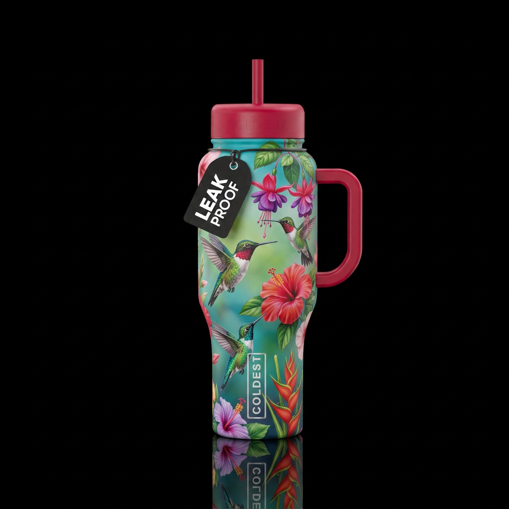 Hummingbird Nectar water bottle design