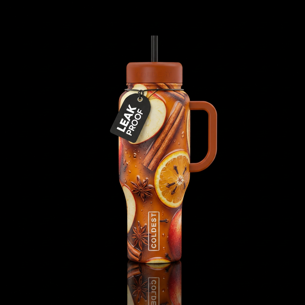 Hot Spiced Cider water bottle design