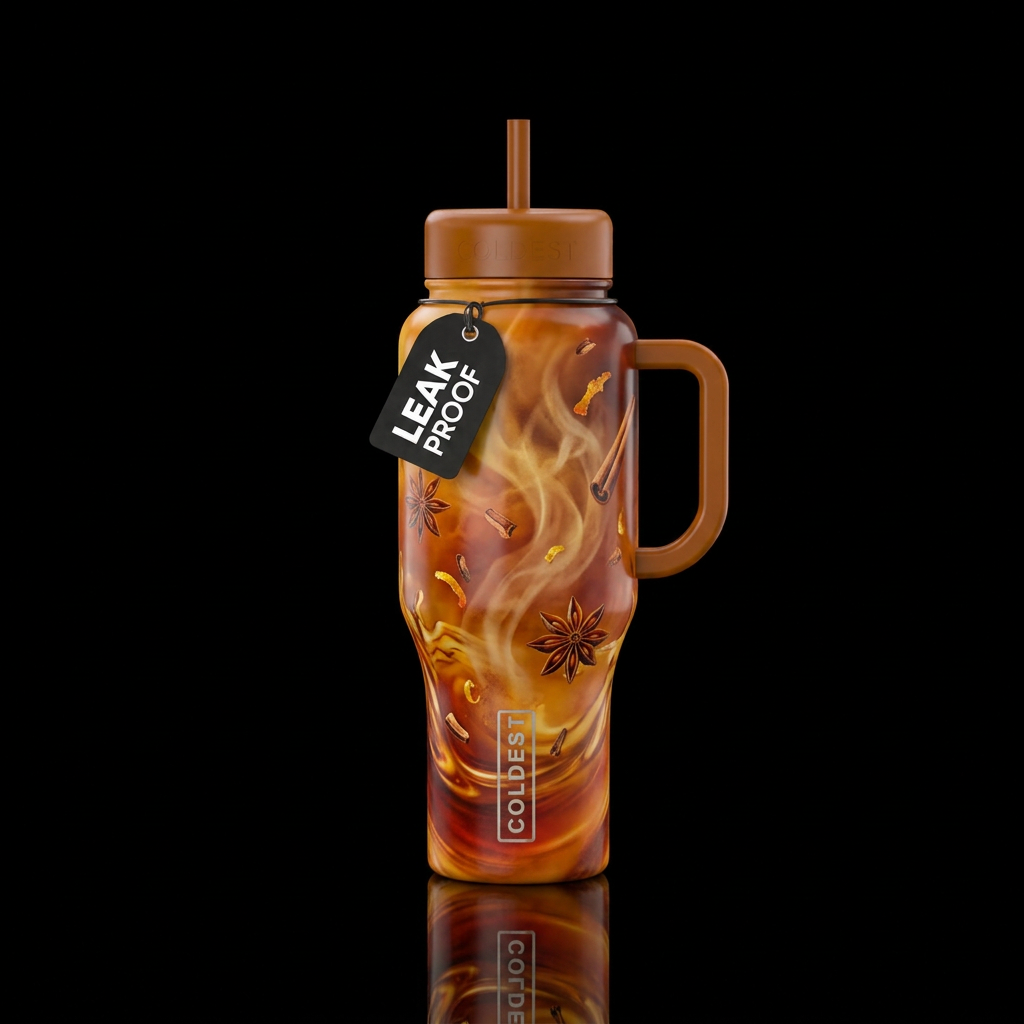 Hot Maple Toddy water bottle design