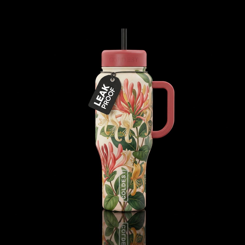 Honeysuckle Blossom water bottle design
