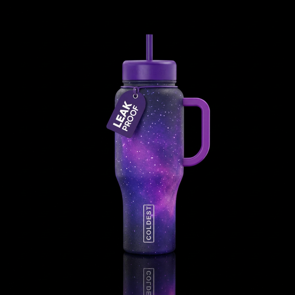 A Night in Purple water bottle design