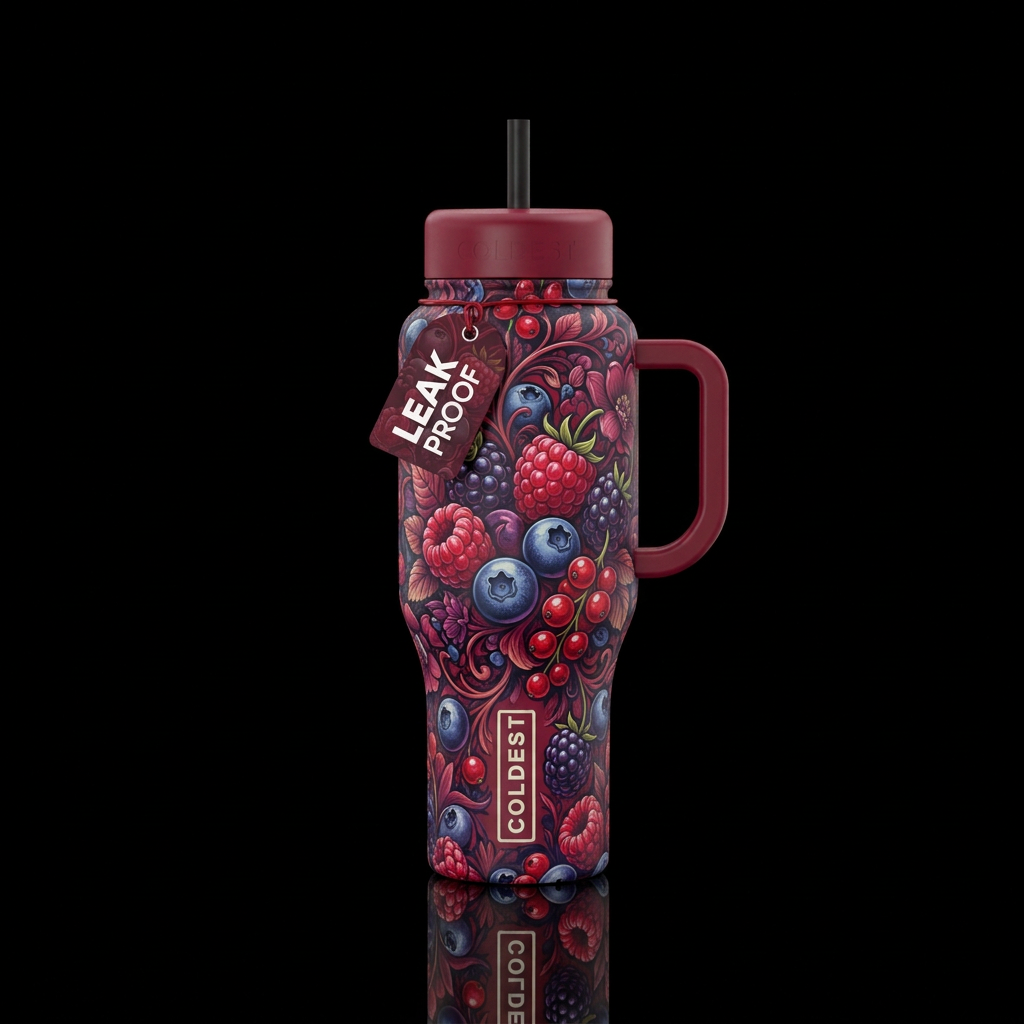 Berry of Desire water bottle design