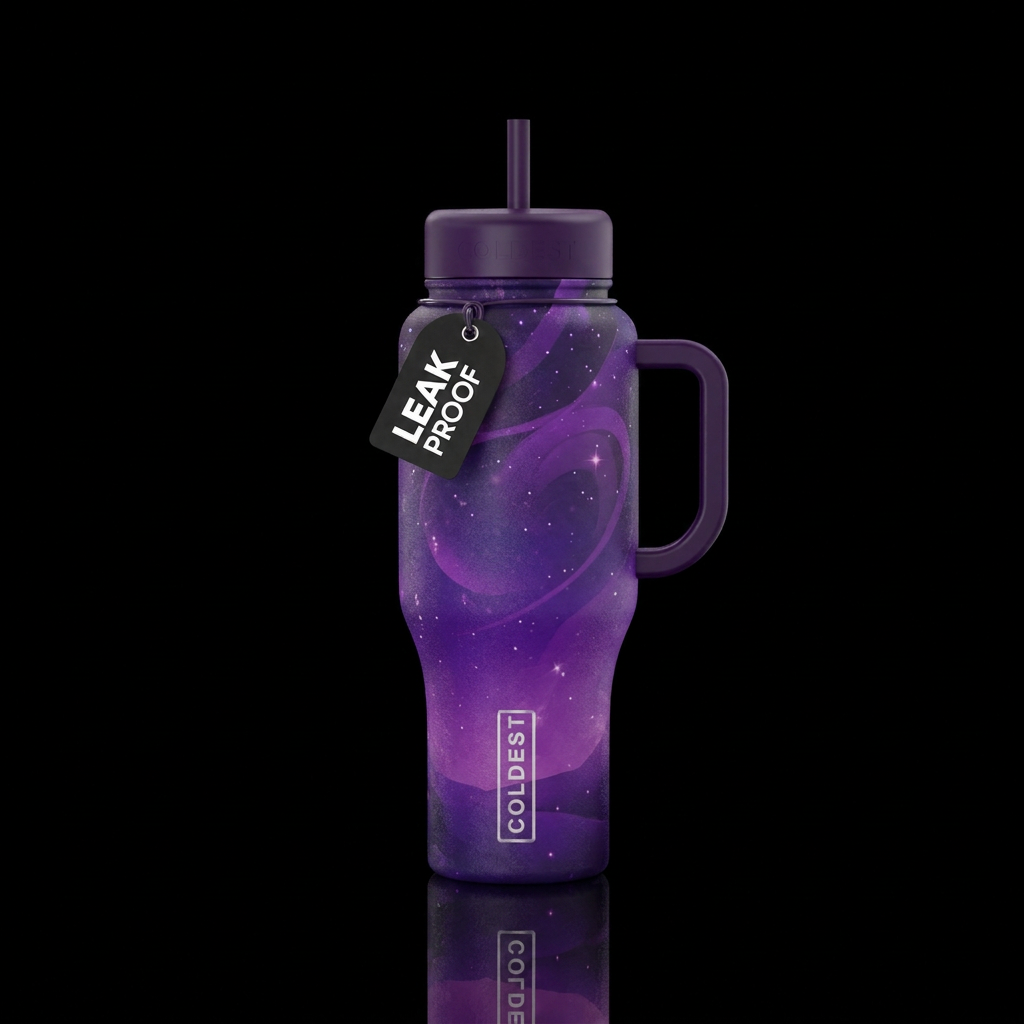 A Night in Purple water bottle design
