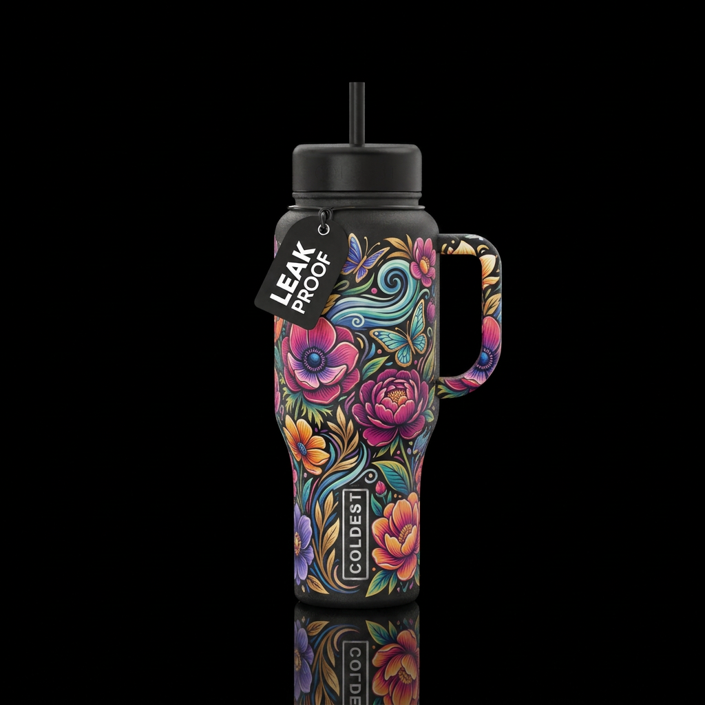 Breeze & Bloom water bottle design