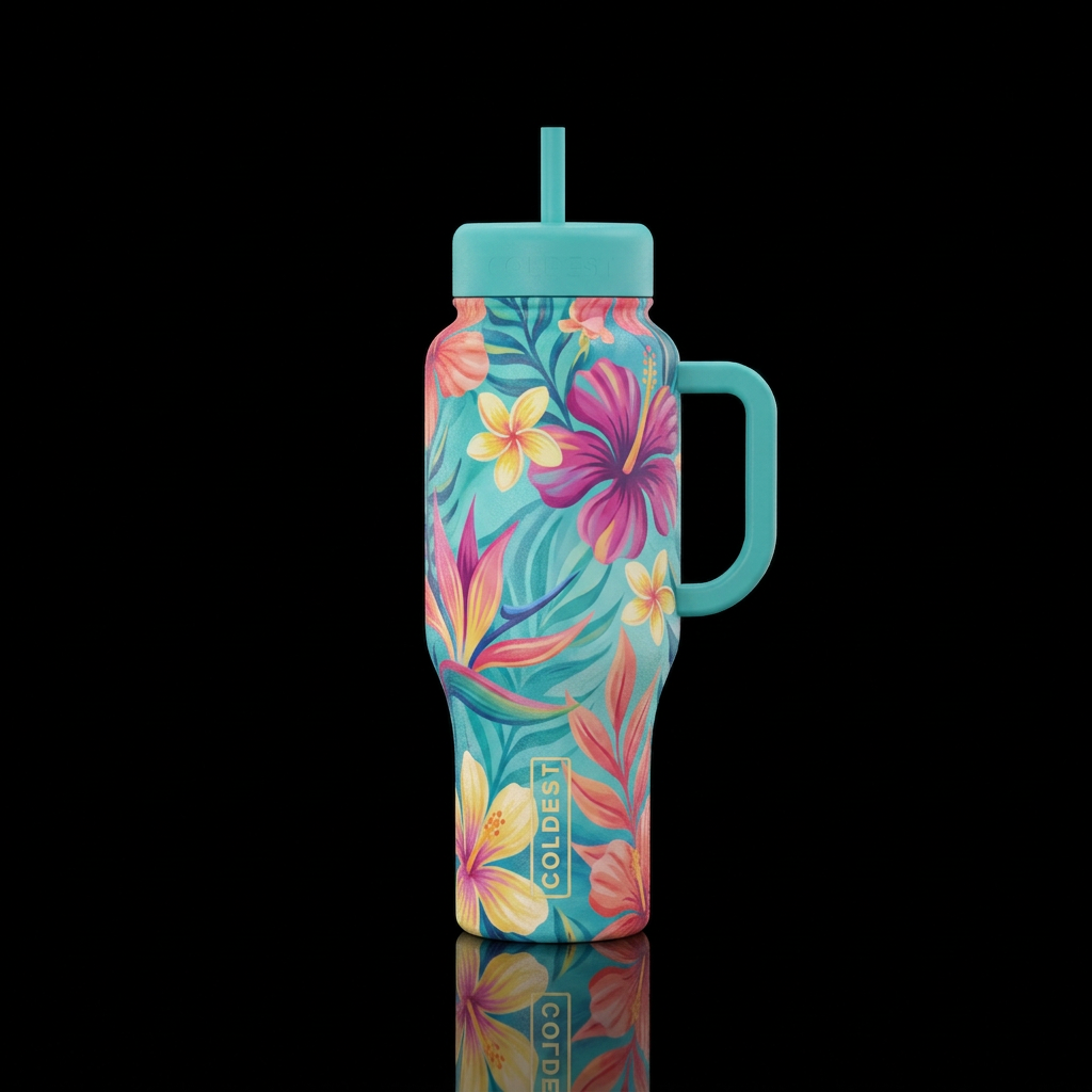 Breeze & Bloom water bottle design