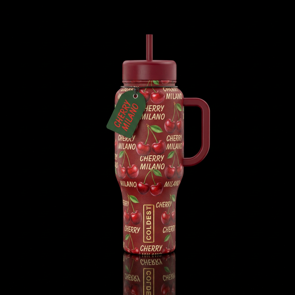 Cherry Milano water bottle design