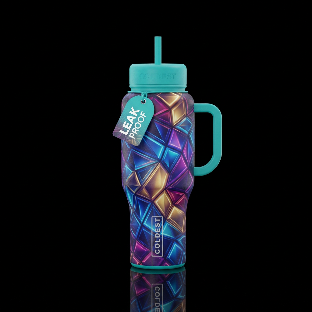 Cushion Glow water bottle design
