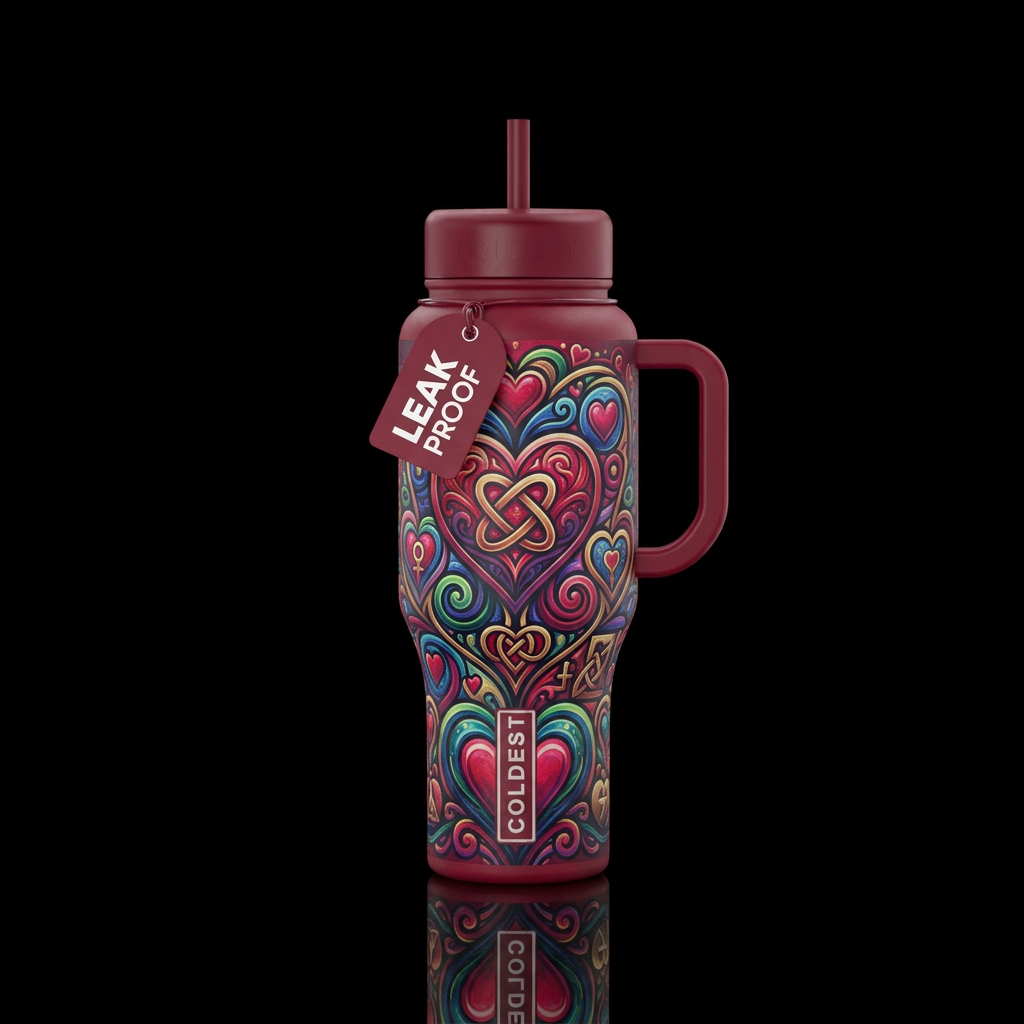 Elixir of Love water bottle design
