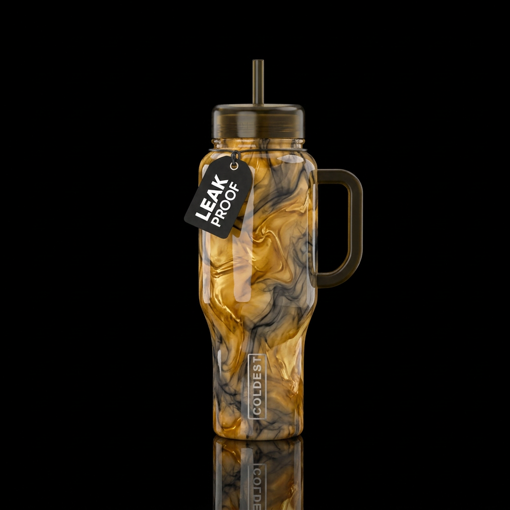 Honeyed Smoke water bottle design