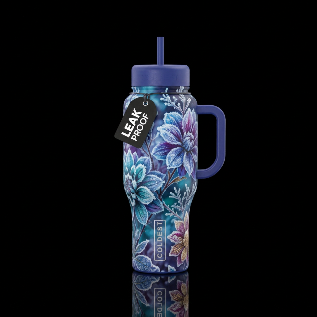 Icy Bloom water bottle design