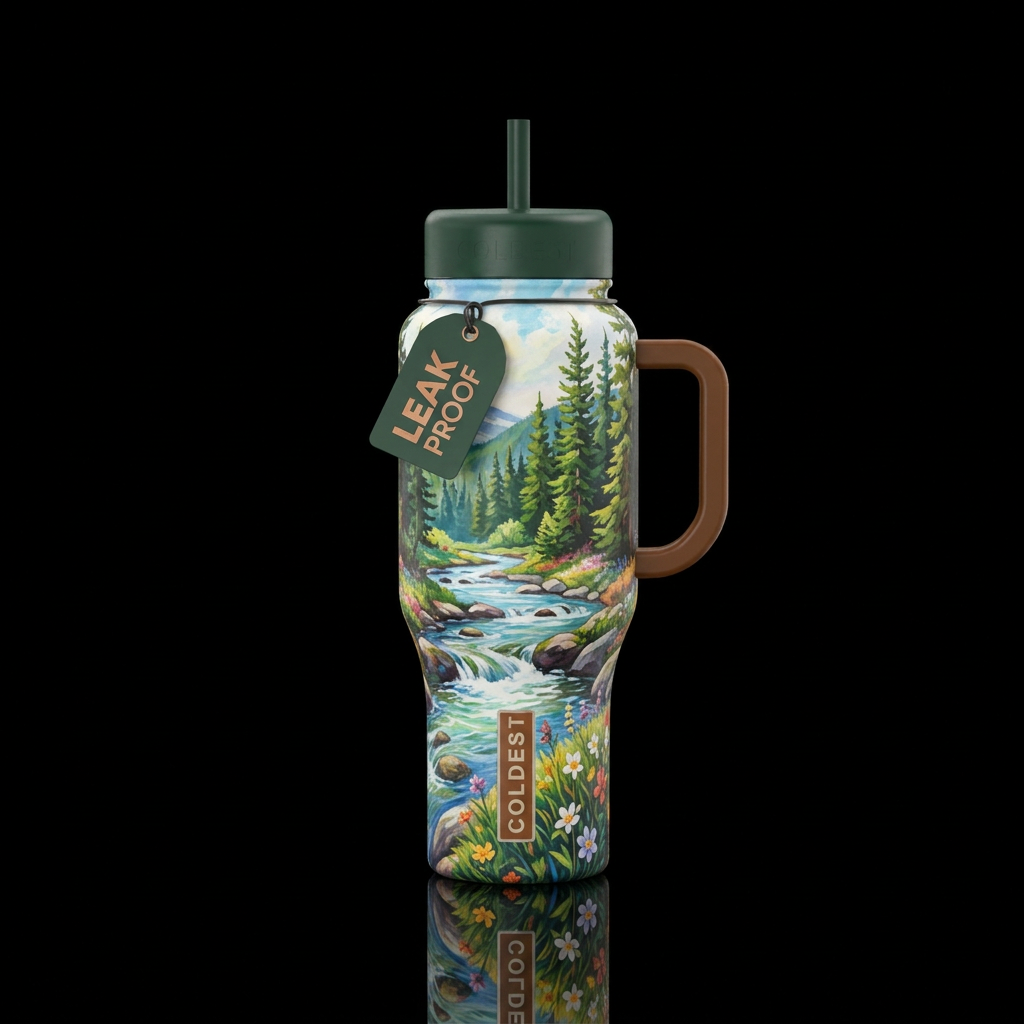 Adirondack Spring water bottle design
