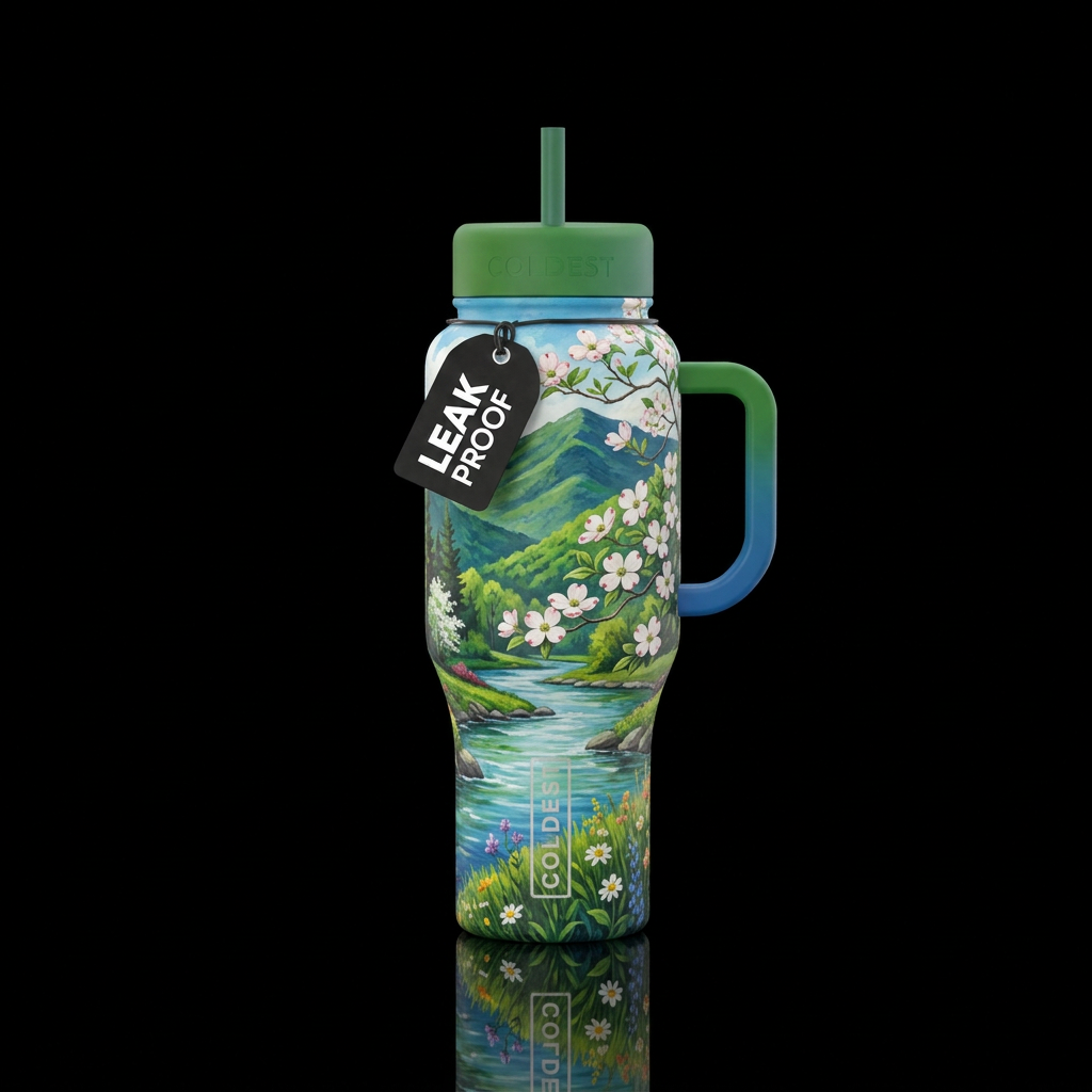 Adirondack Spring water bottle design