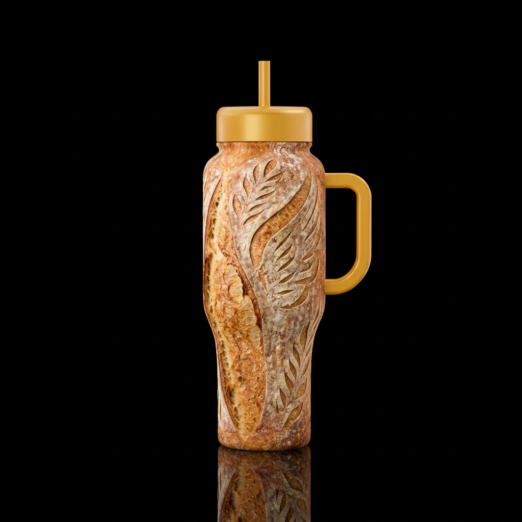 Angel's Bread water bottle design