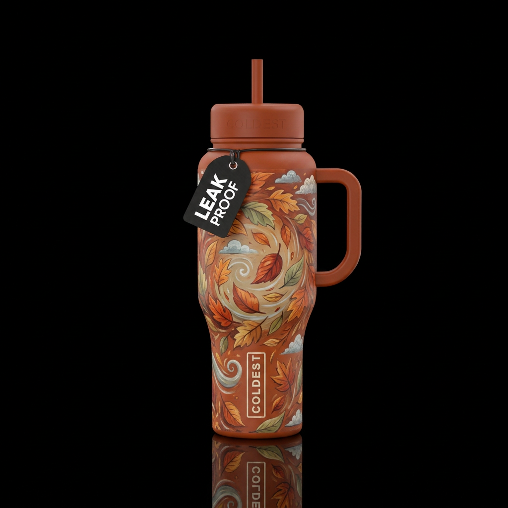 Autumn Air water bottle design