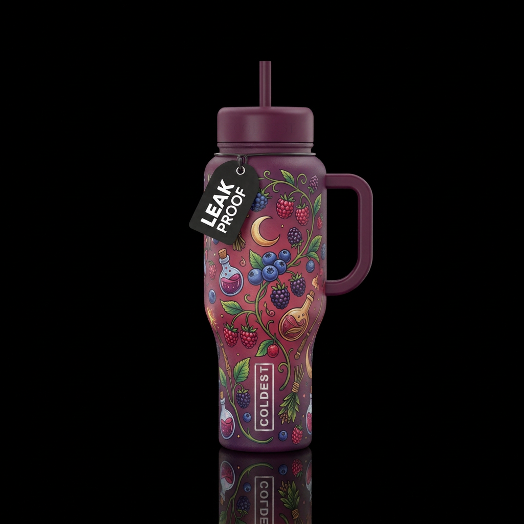 Berry Bewitched water bottle design