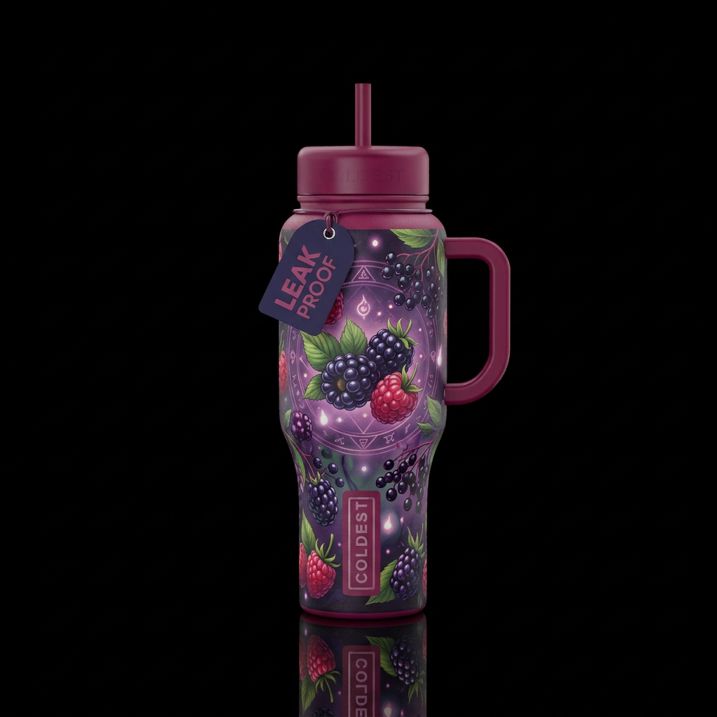 Berry Bewitched water bottle design