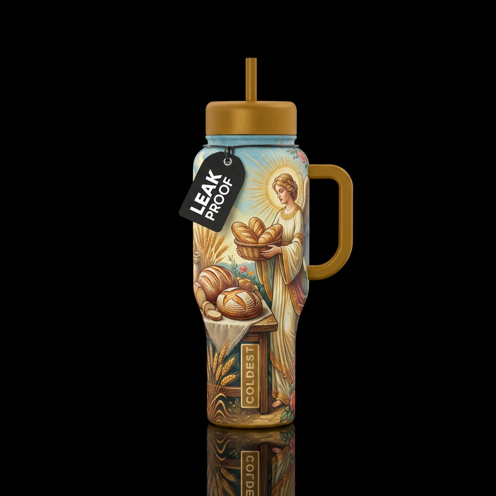Angel's Bread water bottle design