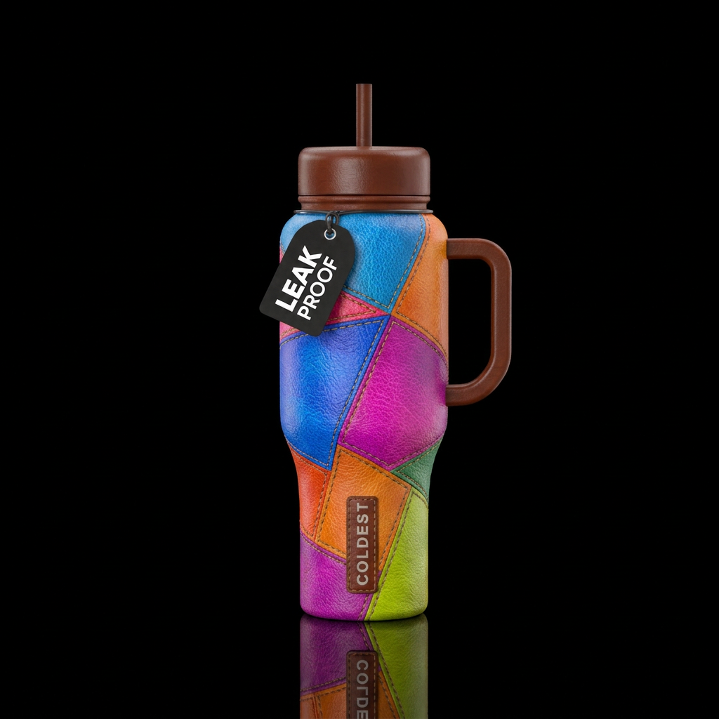 Blended Leather water bottle design