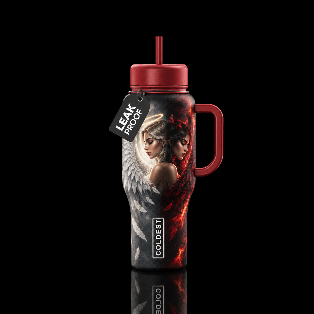 Devil's Angel water bottle design