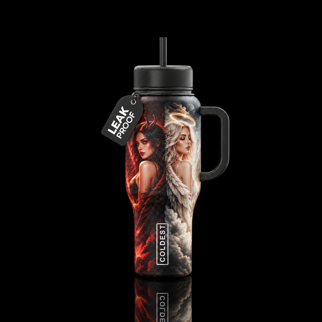 Devil's Angel water bottle design