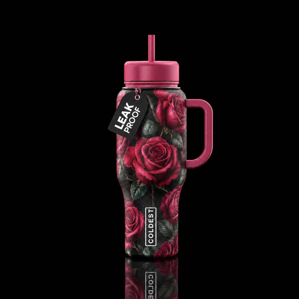 December Rose water bottle design