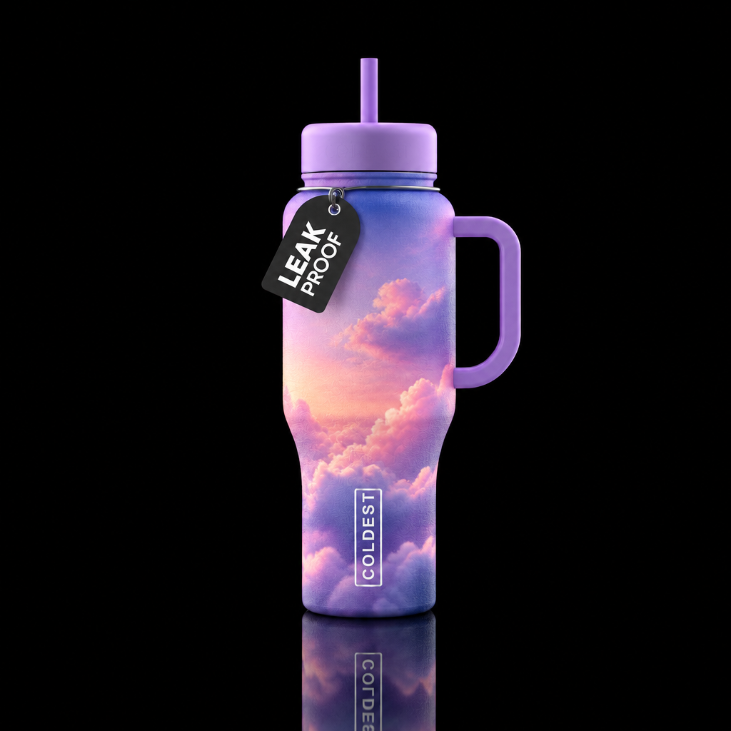 Cloud Kiss water bottle design