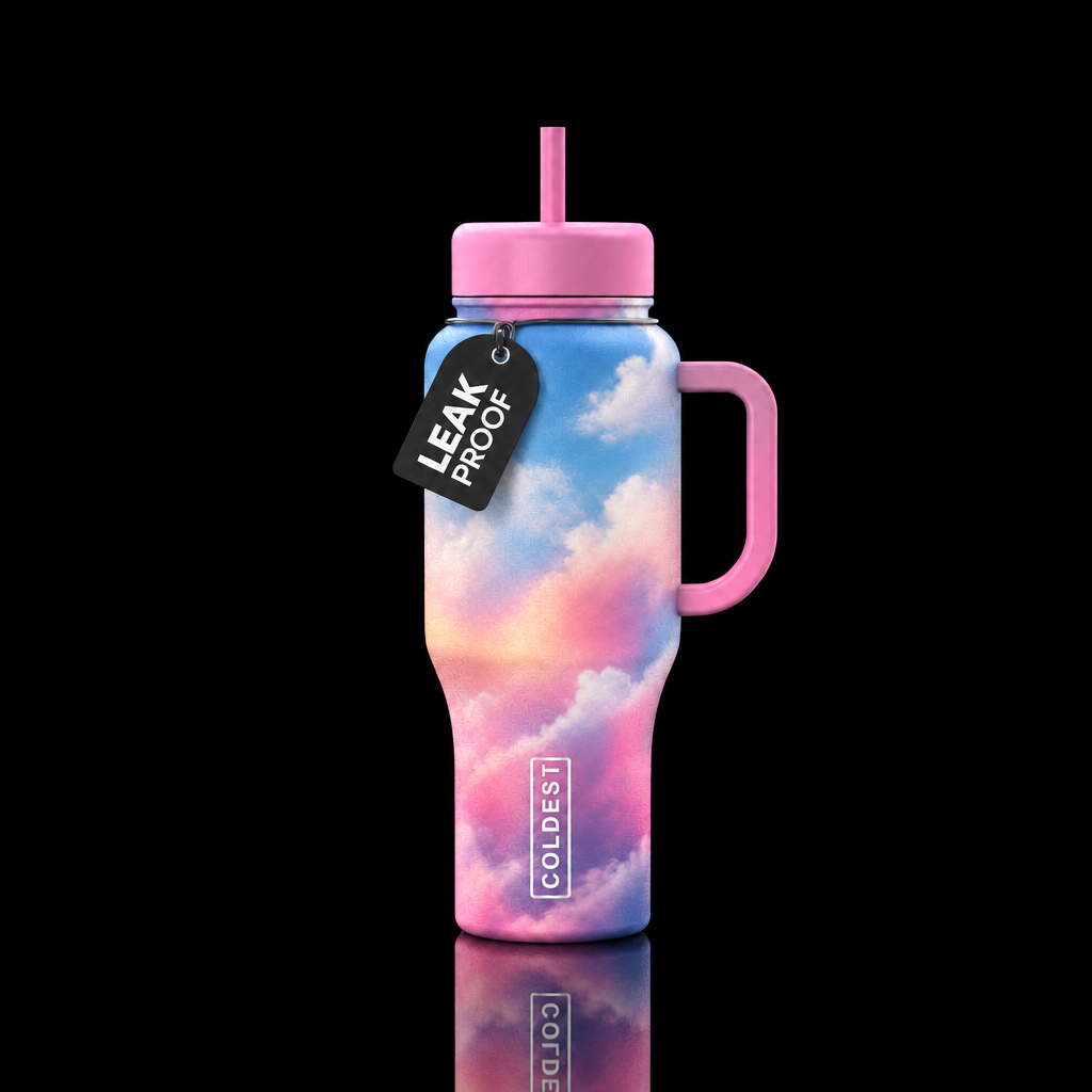 Cloud Kiss water bottle design