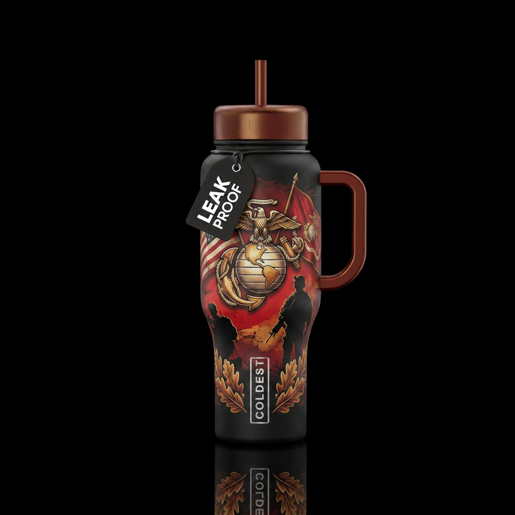 UNITED STATES MARINE CORPS DESIGN water bottle design