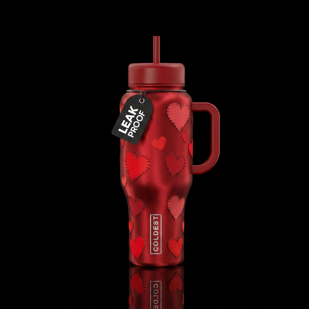 I ❤️ U water bottle design