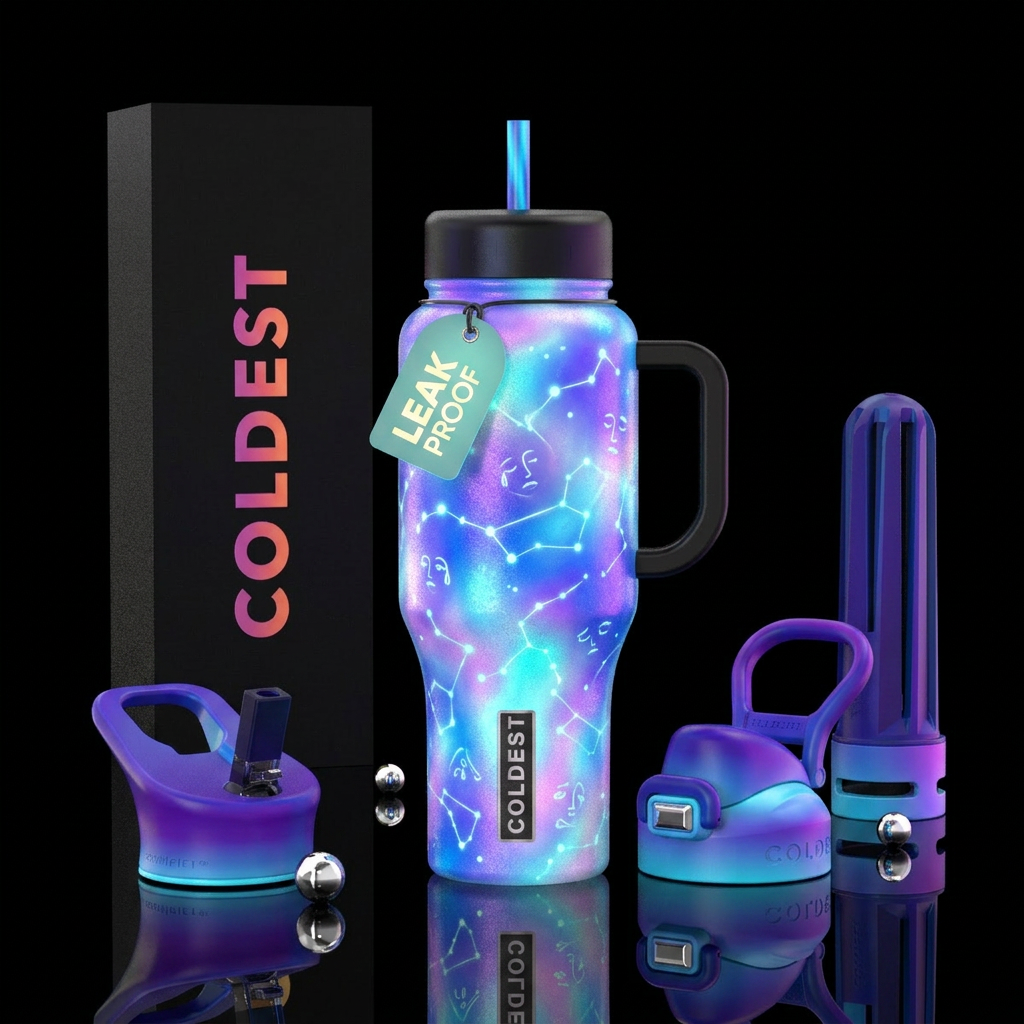 Missing you glowie water bottle design