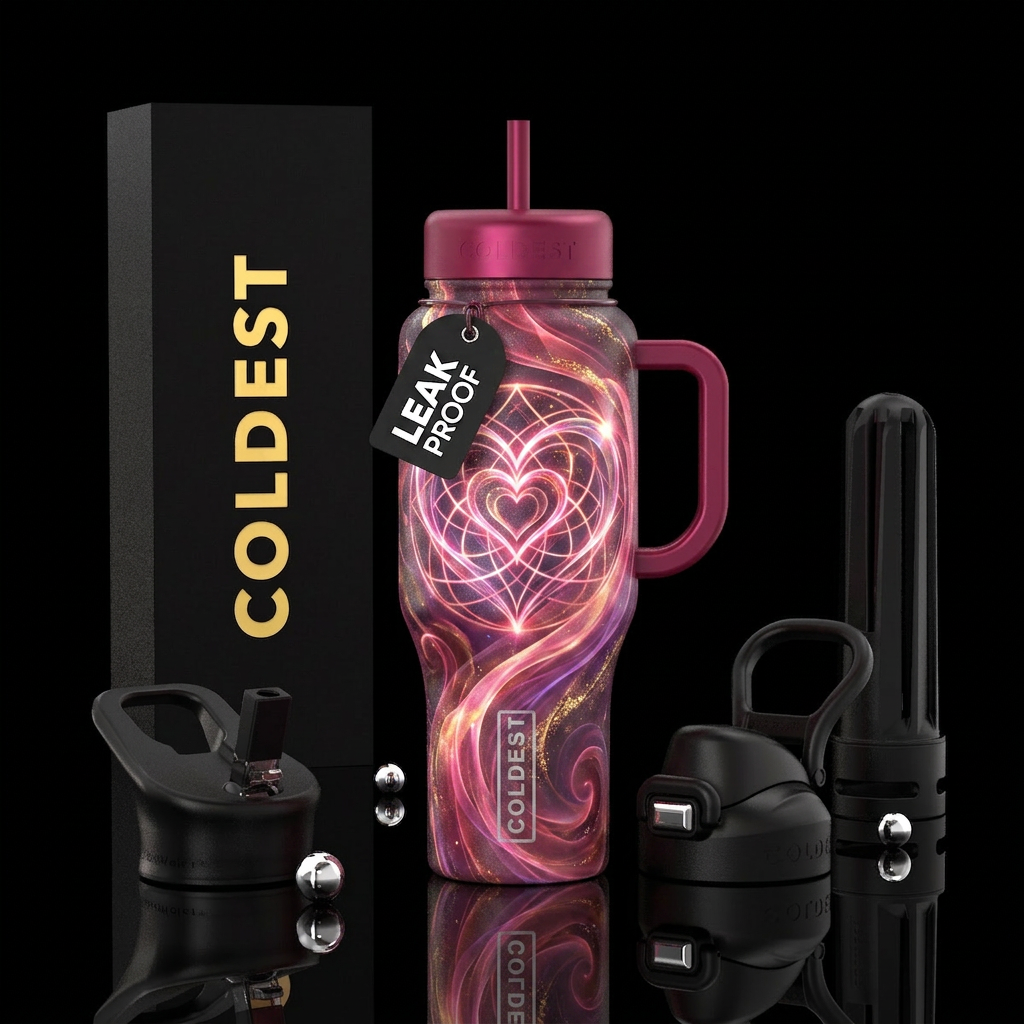 Power of love glowie water bottle design