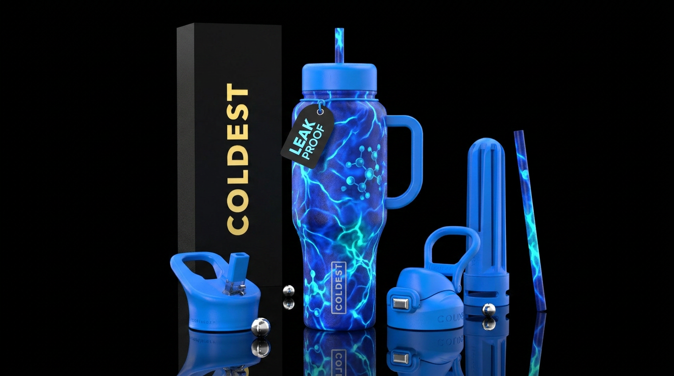 Water power glowie water bottle design