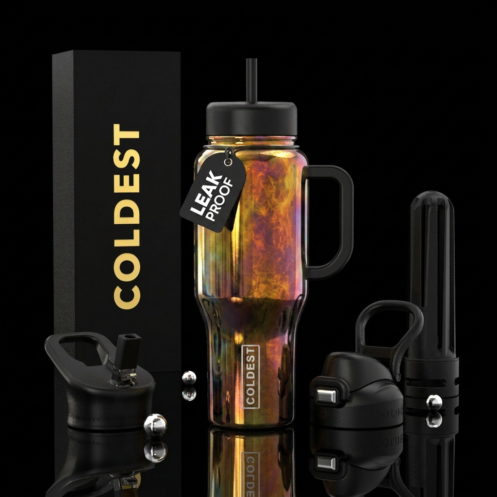 Half baked glowie water bottle design