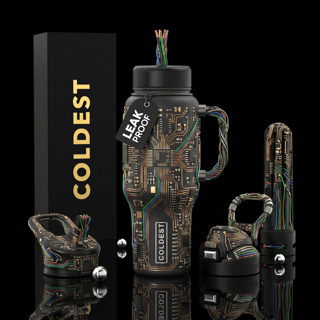 Electrostatic water bottle design