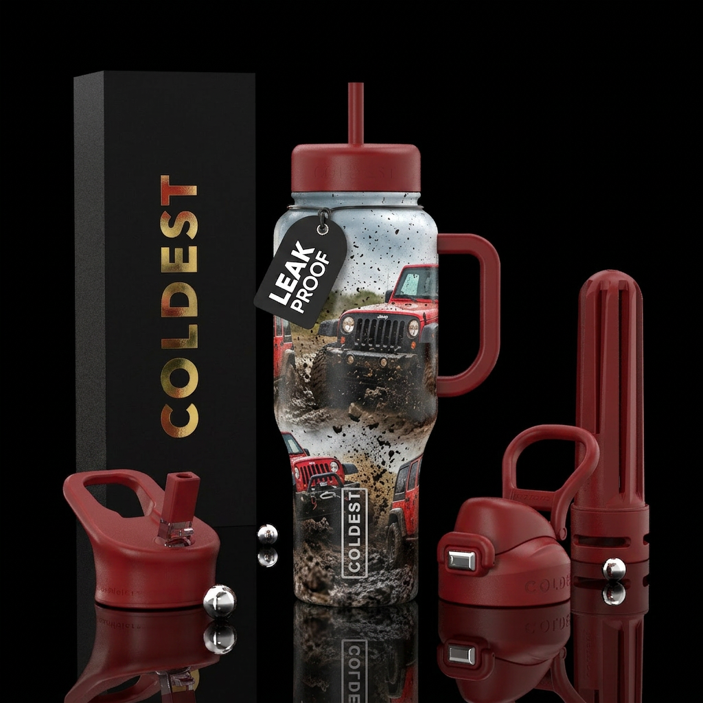 Jeep Thing water bottle design