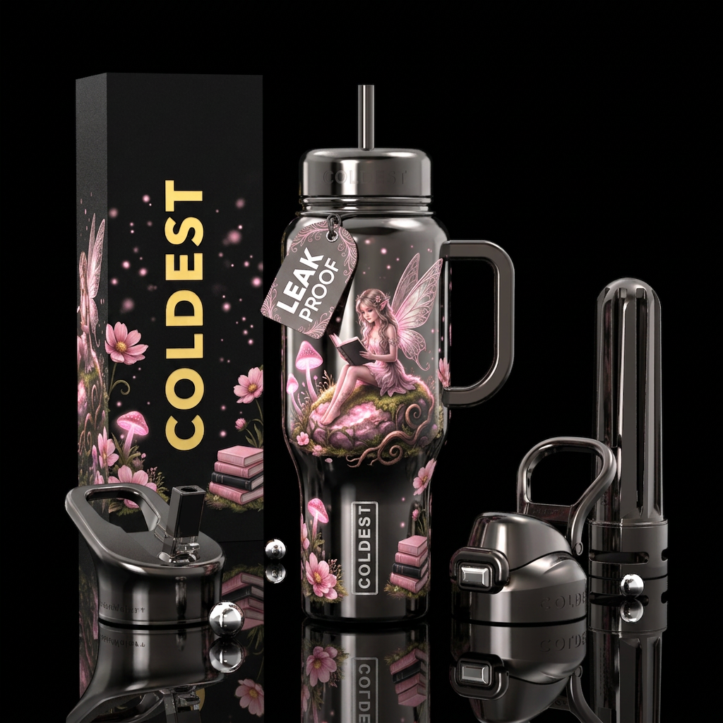 Fae by Night water bottle design