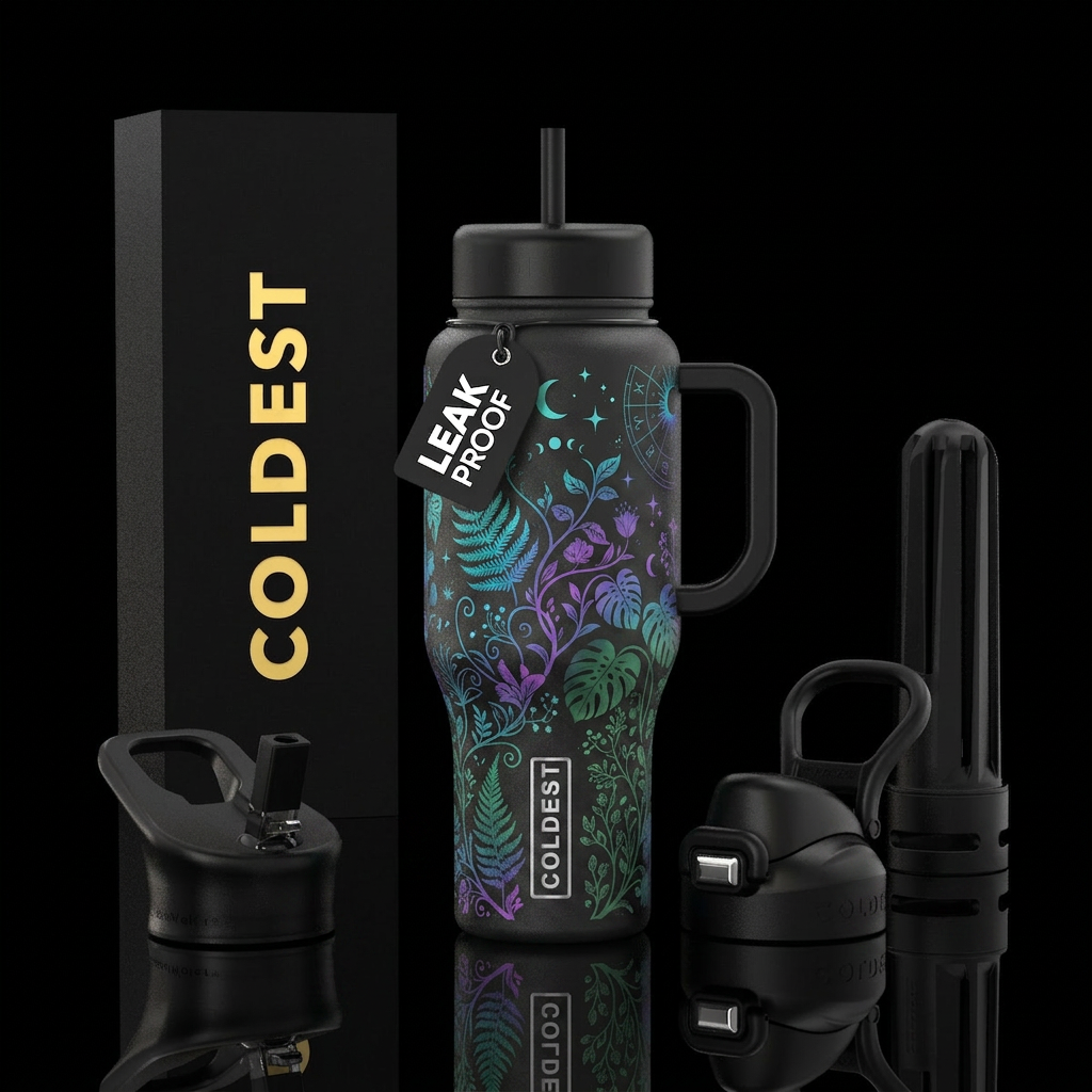 Botanical Magic water bottle design