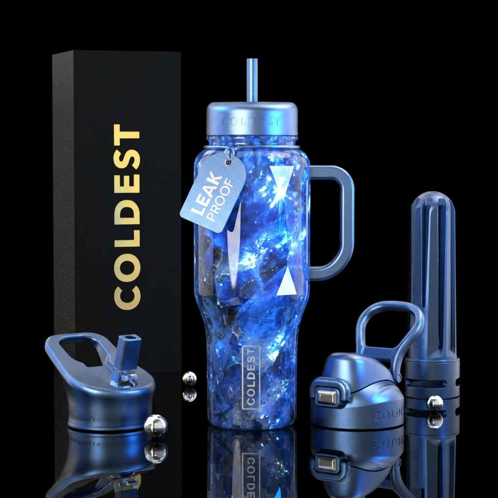 Benitoite Dreams water bottle design