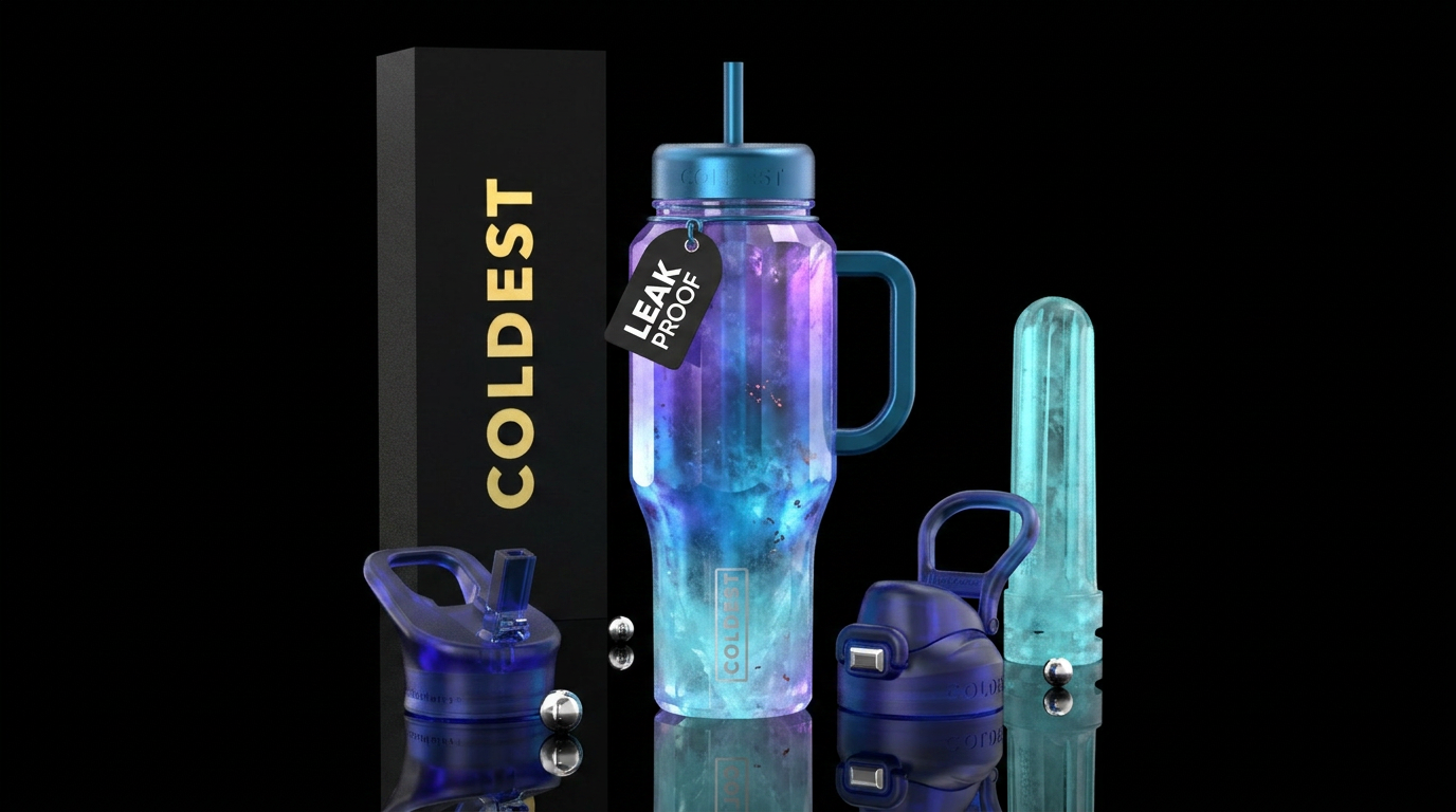 Paraíba Tourmaline Dreams water bottle design