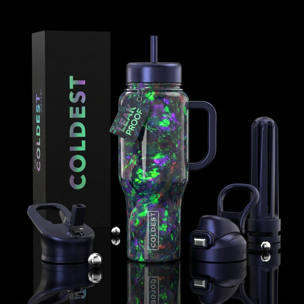 Black Opal Dreams water bottle design