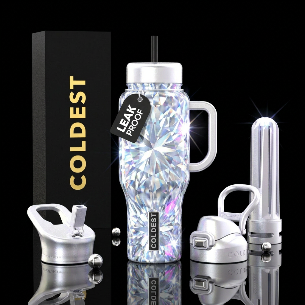 Diamond Dreams water bottle design
