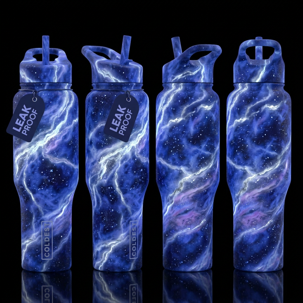 Glowing Sodalite Dreams water bottle design