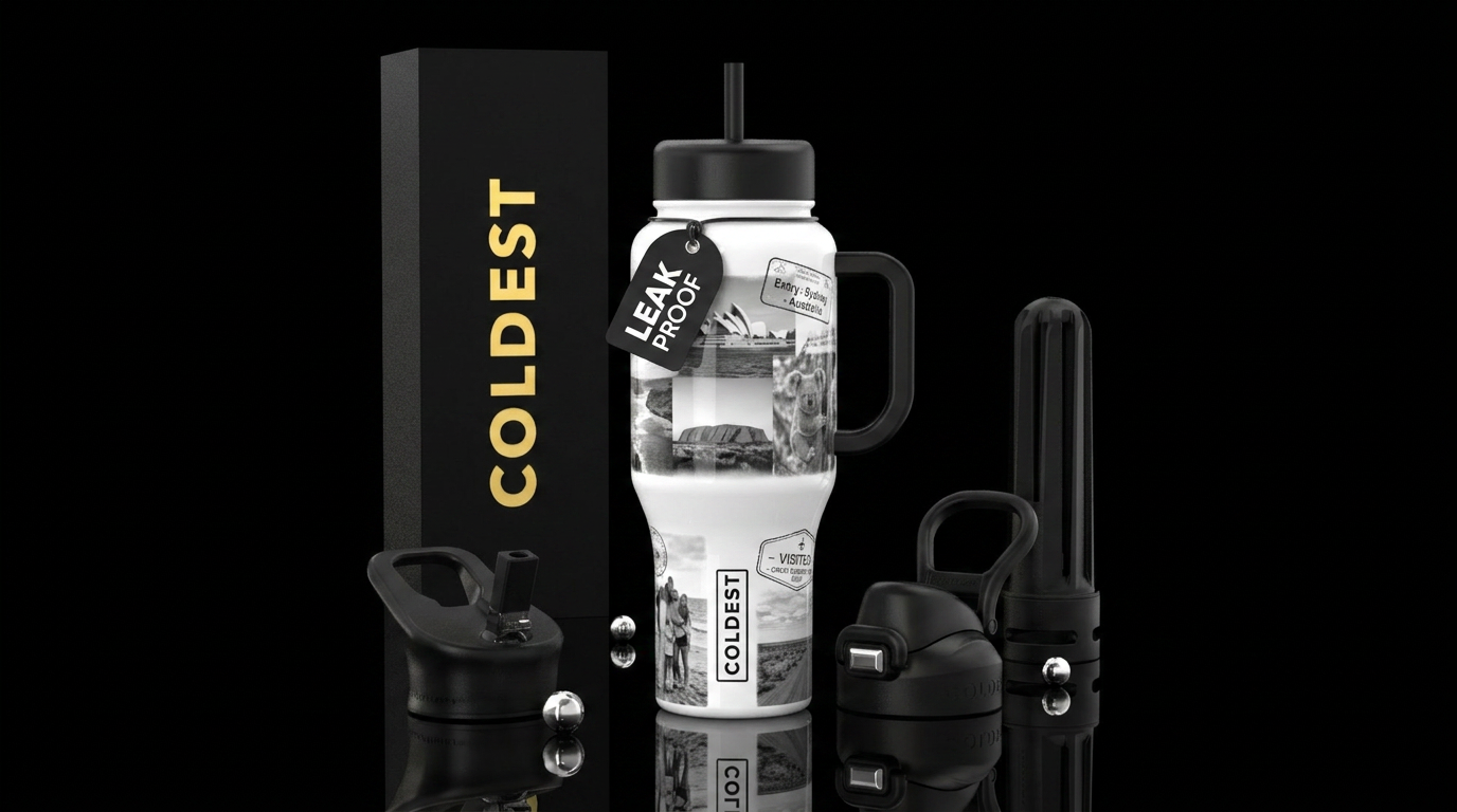 Passport Collection: Australia water bottle design