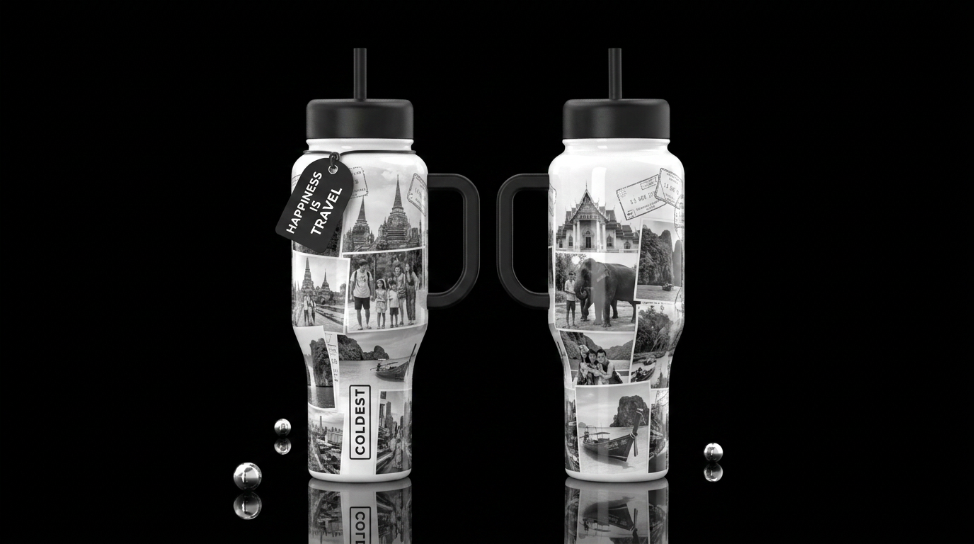 Passport Collection: Thailand water bottle design