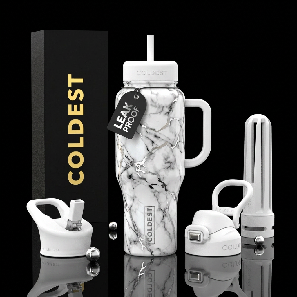 Obsidian Frost water bottle design